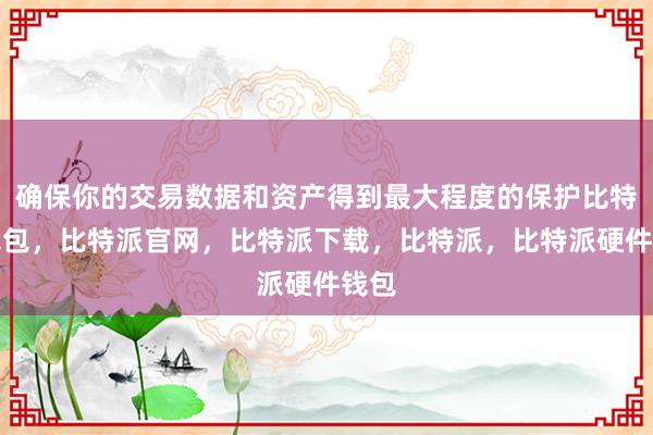 确保你的交易数据和资产得到最大程度的保护比特派钱包，比特派官网，比特派下载，比特派，比特派硬件钱包