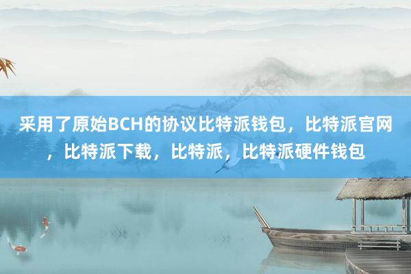 采用了原始BCH的协议比特派钱包，比特派官网，比特派下载，比特派，比特派硬件钱包