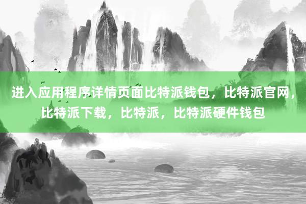 进入应用程序详情页面比特派钱包，比特派官网，比特派下载，比特派，比特派硬件钱包