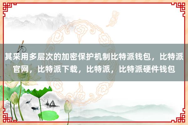 其采用多层次的加密保护机制比特派钱包，比特派官网，比特派下载，比特派，比特派硬件钱包