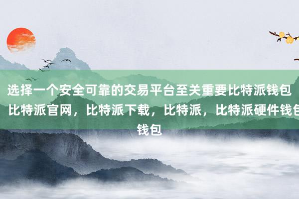 选择一个安全可靠的交易平台至关重要比特派钱包，比特派官网，比特派下载，比特派，比特派硬件钱包