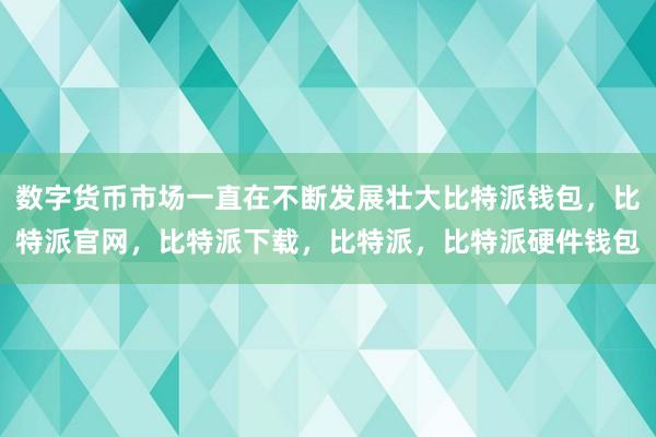 数字货币市场一直在不断发展壮大比特派钱包，比特派官网，比特派下载，比特派，比特派硬件钱包