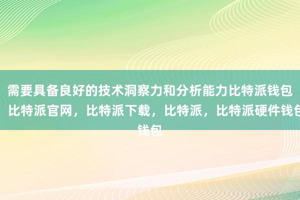 需要具备良好的技术洞察力和分析能力比特派钱包，比特派官网，比特派下载，比特派，比特派硬件钱包